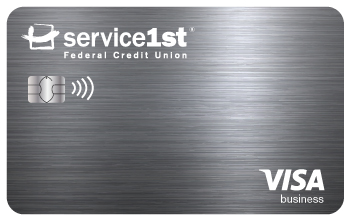 Service 1st Business Visa Credit Card Graphic
