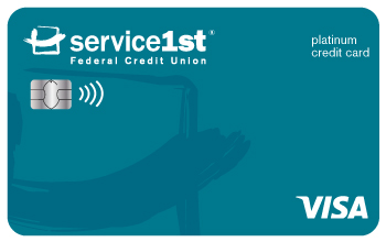Service 1st Visa Platinum Credit Card Graphic